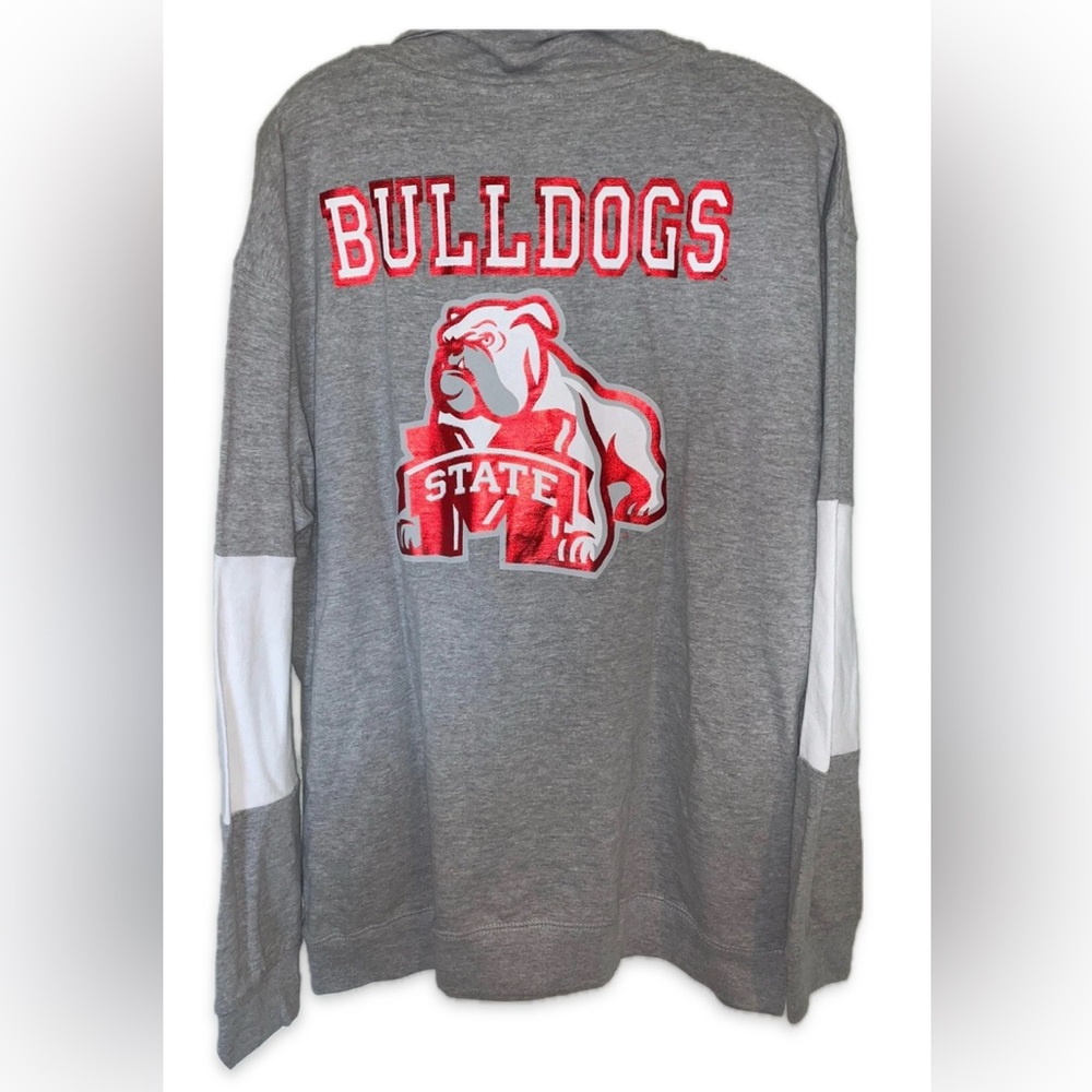 NWT [Old Varsity Brand] Mississippi State Bulldogs NCAA Zip Pullover Womens XL - Picture 2 of 6